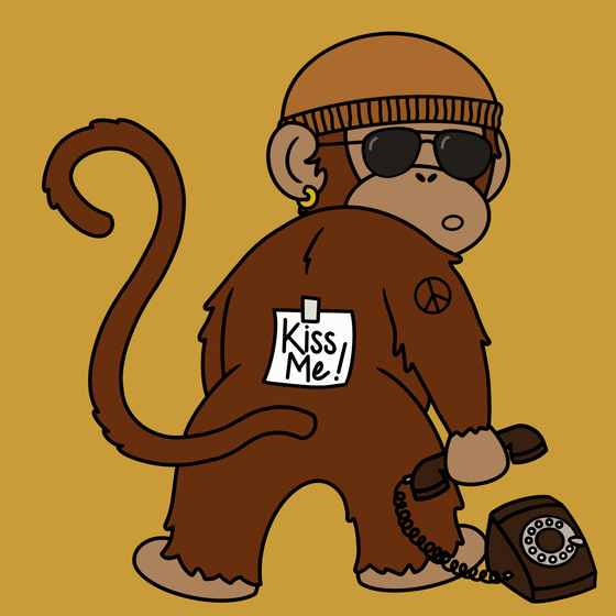 Kiss Me Monkey #7447