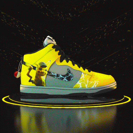 Pikachu | Custom Designed Sneakers #001 | Restored