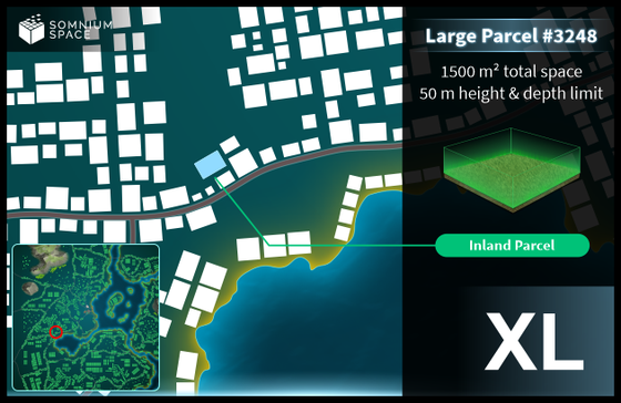 Extra Large #3248 (XL) parcel in Somnium Space