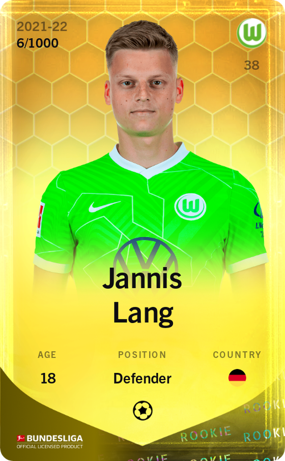 Jannis Lang 2021-22 • Limited 6/1000