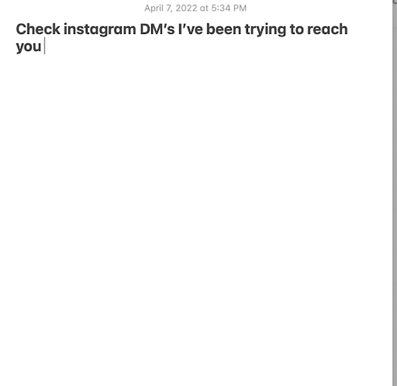 Check your instagram DM's ive been trying to reach you 