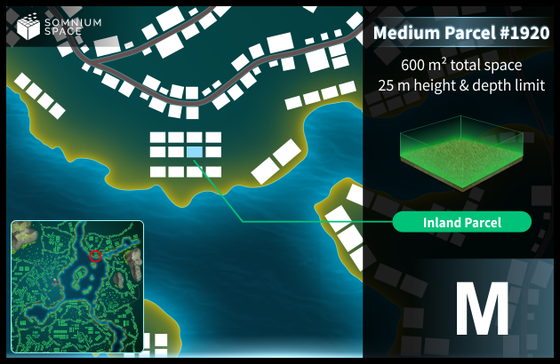 Medium #1920 (M) parcel in Somnium Space