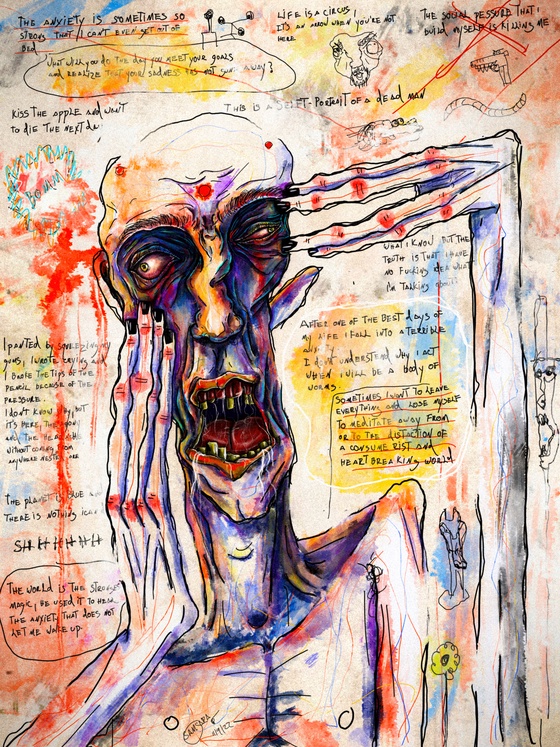 Self-Portrait of a dead man