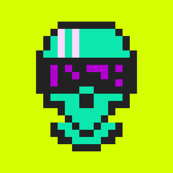 Cyber CryptoSkull #908