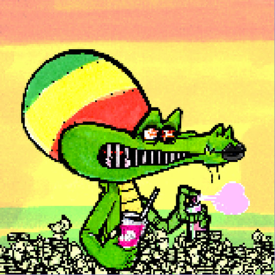 Pixelated Ganja Gators #3880