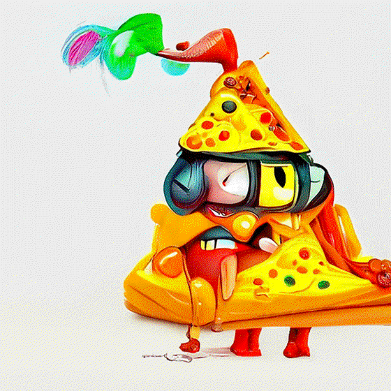 Rainbow pizzaGAN