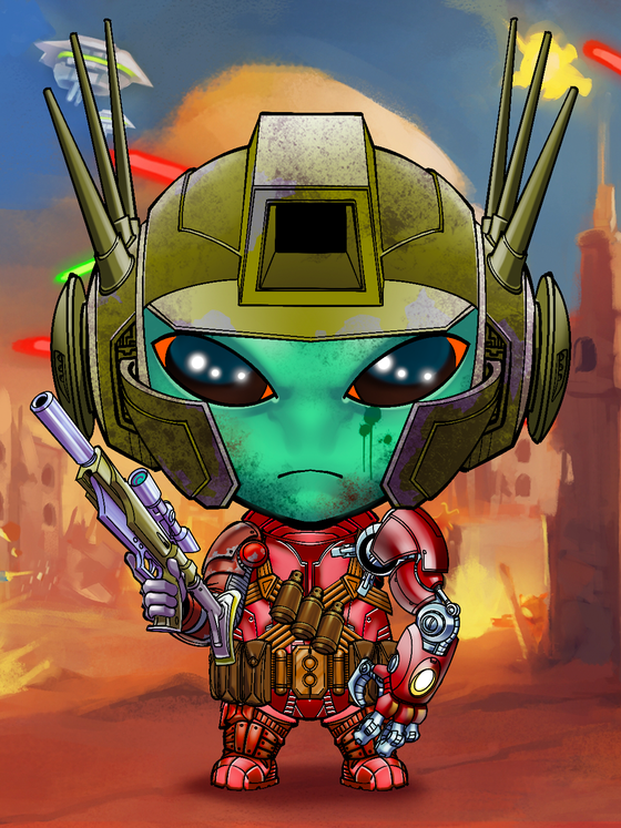 War Mars Soldier #3987