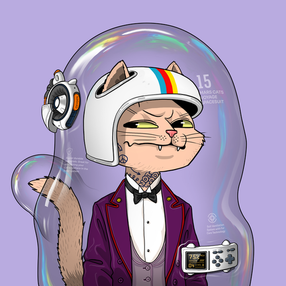 Mars Cat in Spacesuit #1635