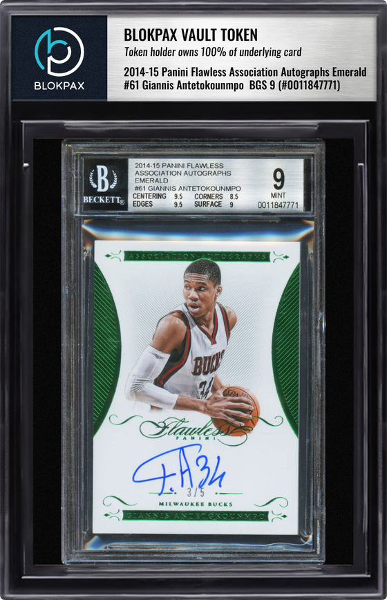 2014-15 Panini Giannis Antetokounmpo #AA-GA - BGS 9 (Cert: 0011847771)