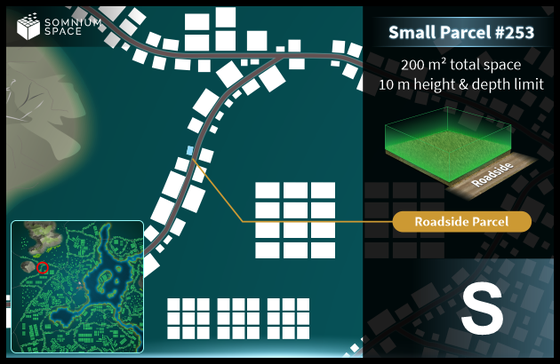 Small #253 (S) parcel in Somnium Space 