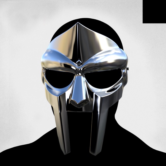 Villain #92 - The Chrome DOOM Villain on the Original background with the Black Accent