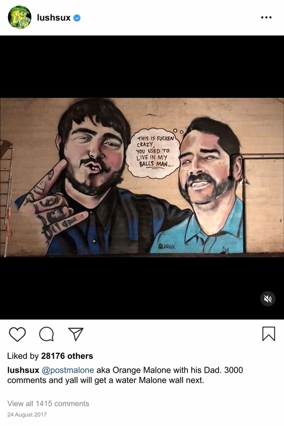 Lushsux #2749 - Mural Post Malone