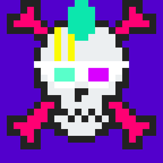 Cyber CryptoSkull #858