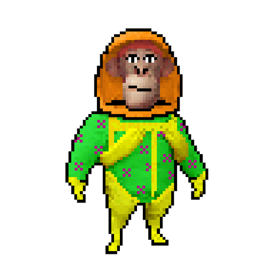 Pixel Radioactive Ape #156