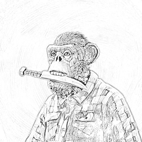 Sketchy Old Ape #737