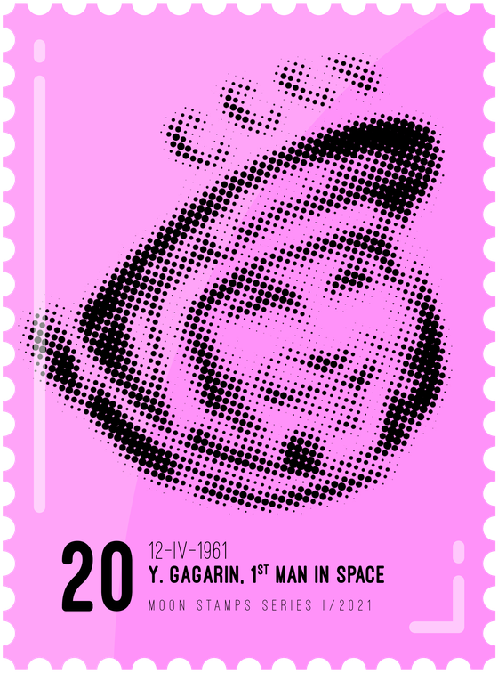 Moon Stamp #1497