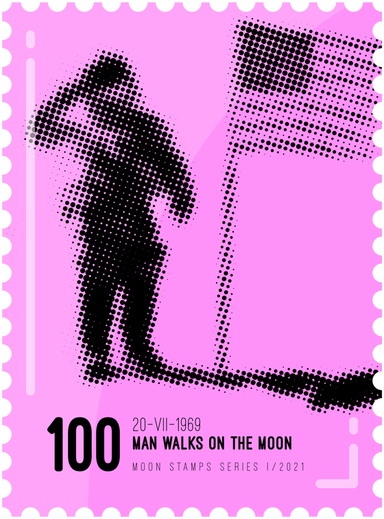 Moon Stamp #1633