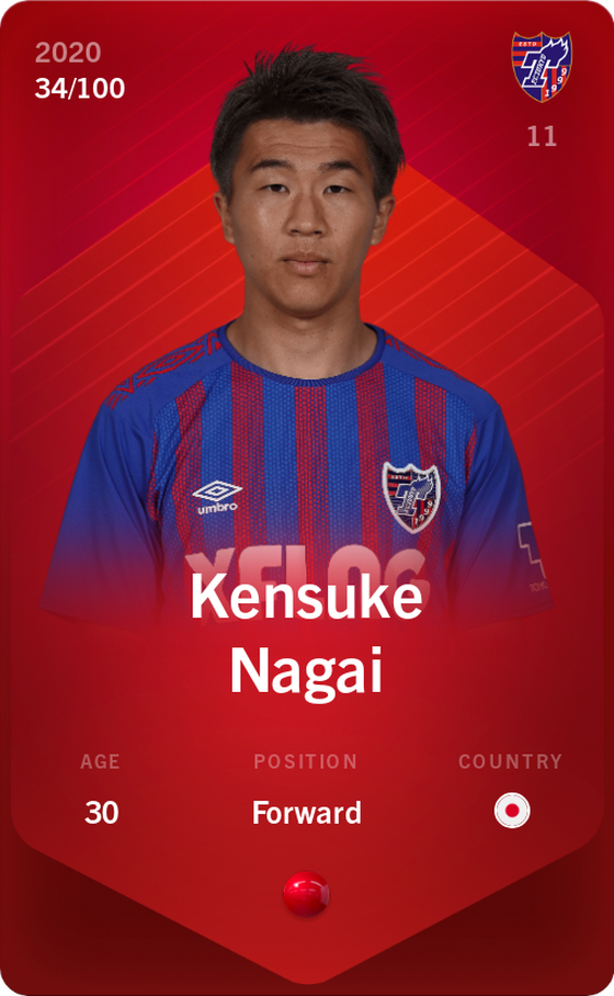 Kensuke Nagai 2020-21 • Rare 34/100