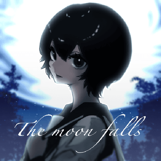 The moon falls