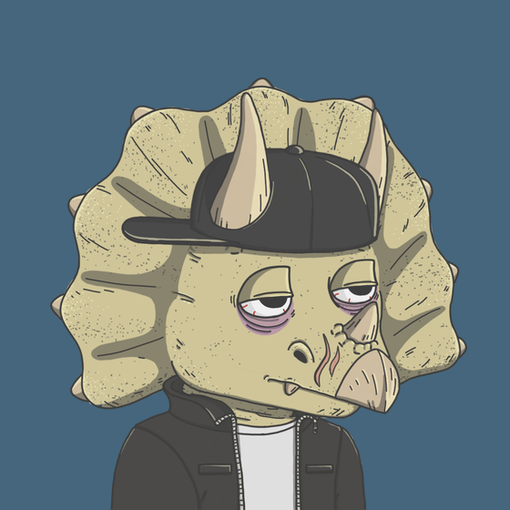 Bored Triceratops Cave Club #480