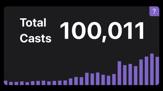 Farcaster 100,000th Cast Commemoration NFT.  103