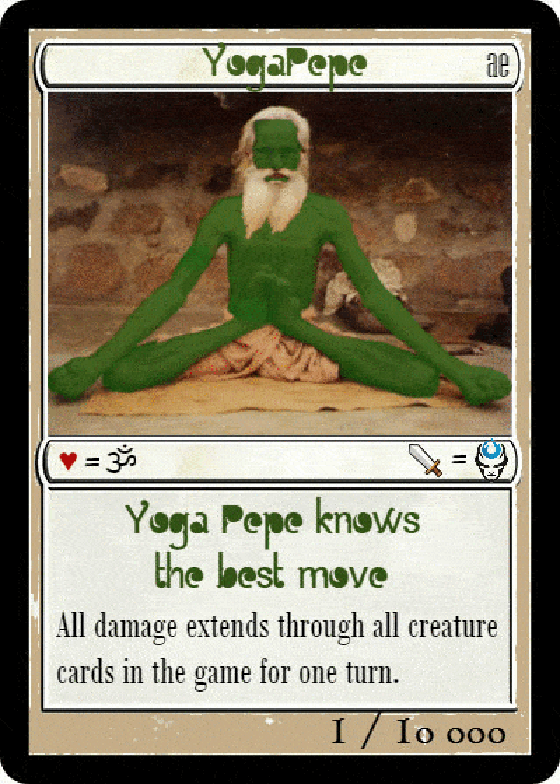 YOGAPEPE | SERIES 14 Card 13 | RarePepe