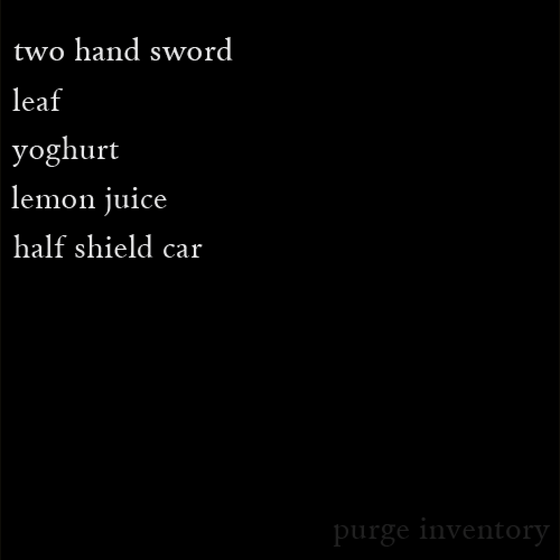 Purge Inventory #4333