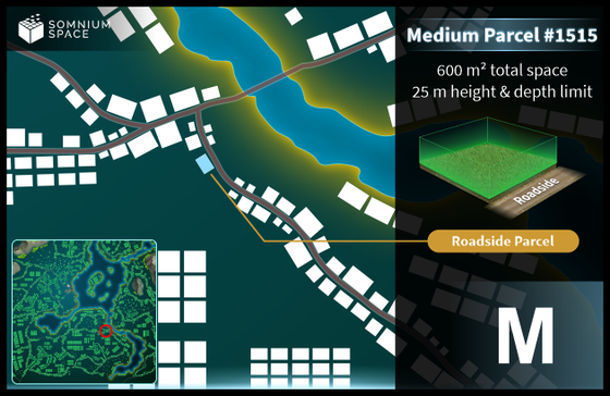 Medium #1515 (M) parcel in Somnium Space