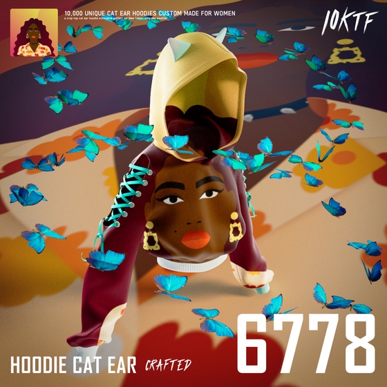 World of Cat Ear Hoodie #6778