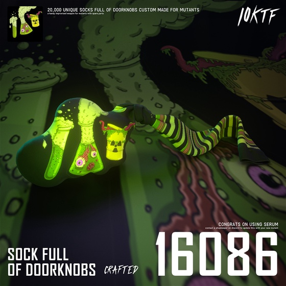 Mutant Sock Full of Doorknobs #16086