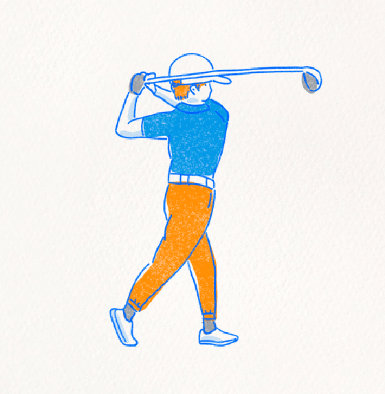 Chubby Golfer #0001