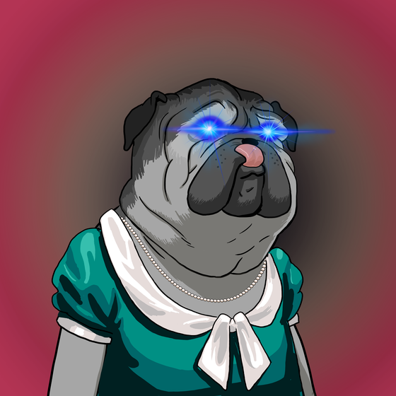 Mrs. Cherry Bitte, the Pug