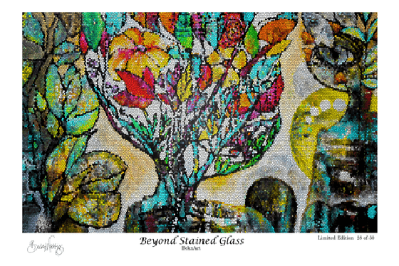 28/30, Limited Edition: “Beyond Stained Glass" BekxArt