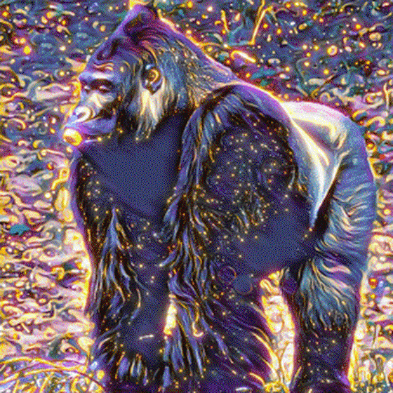 Ethereal GoldenBack Gorilla