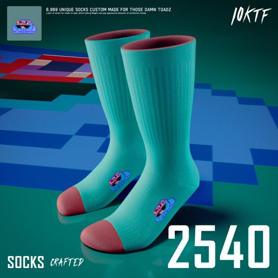 Toadz Crew Socks #2540