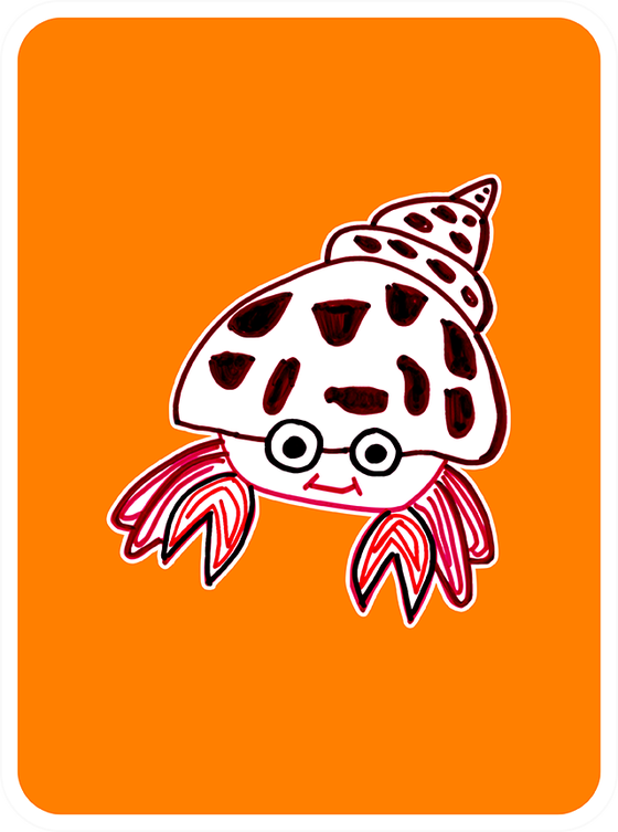 Happy Hermit Crab