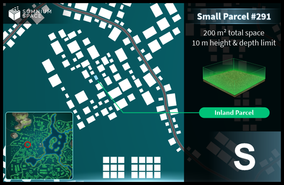 Small #291 (S) parcel in Somnium Space 