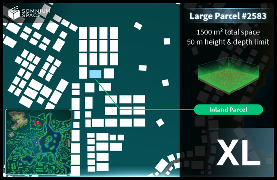 Extra Large #2583 (XL) parcel in Somnium Space