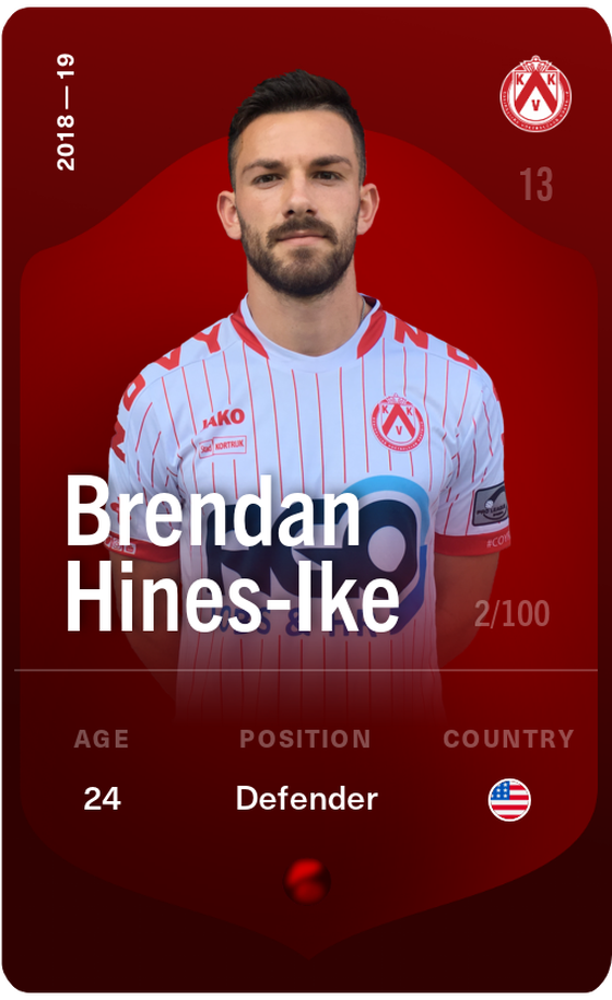 Brendan Hines-Ike 2018-19 • Rare 2/100