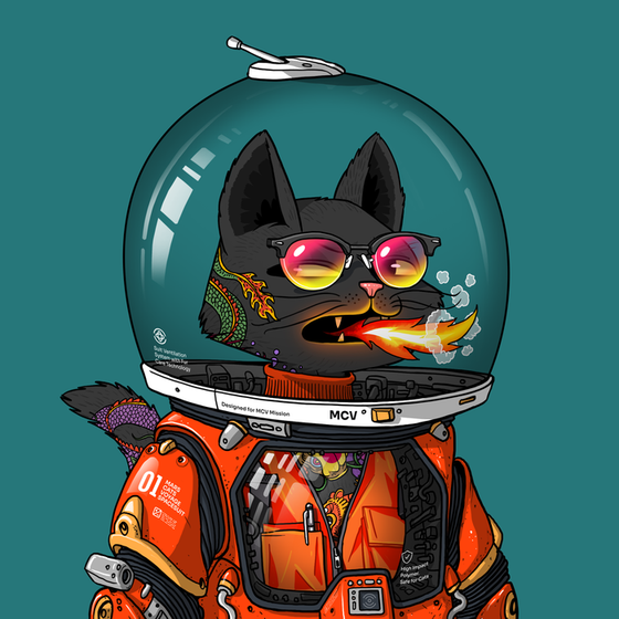 Mars Cat in Spacesuit #766