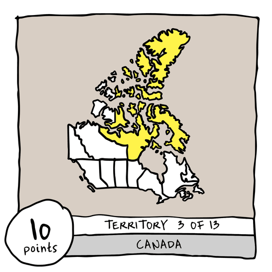 Territory 3/13 - Canada (Nunavut)