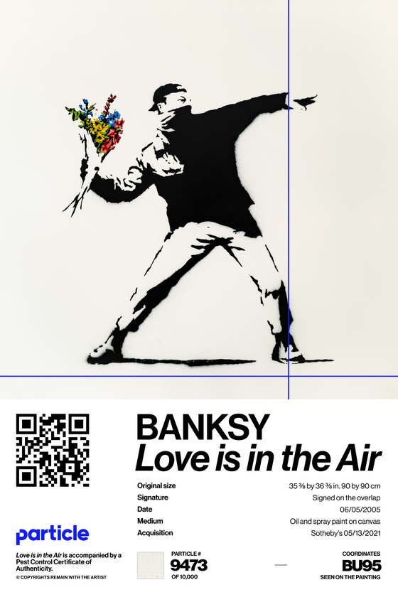 Banksy | Love Is In The Air #9473