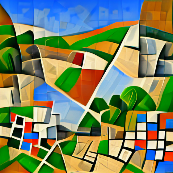 Cubist Landscape 1