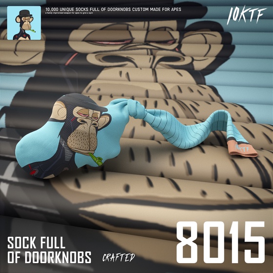 Ape Sock Full of Doorknobs #8015