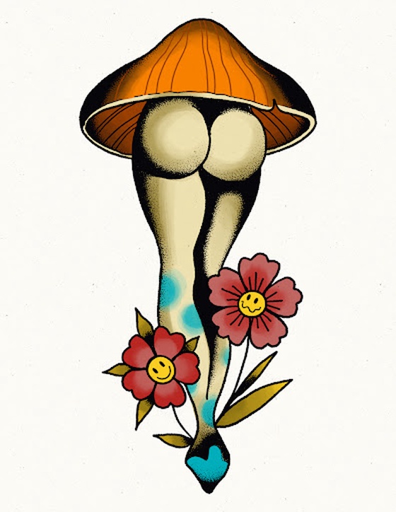 Sexy mushroom_Psilocybe