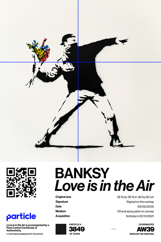 Banksy | Love Is In The Air #3849