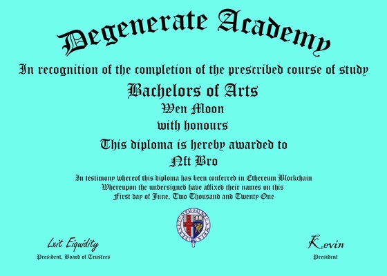 Degen Diploma #1392