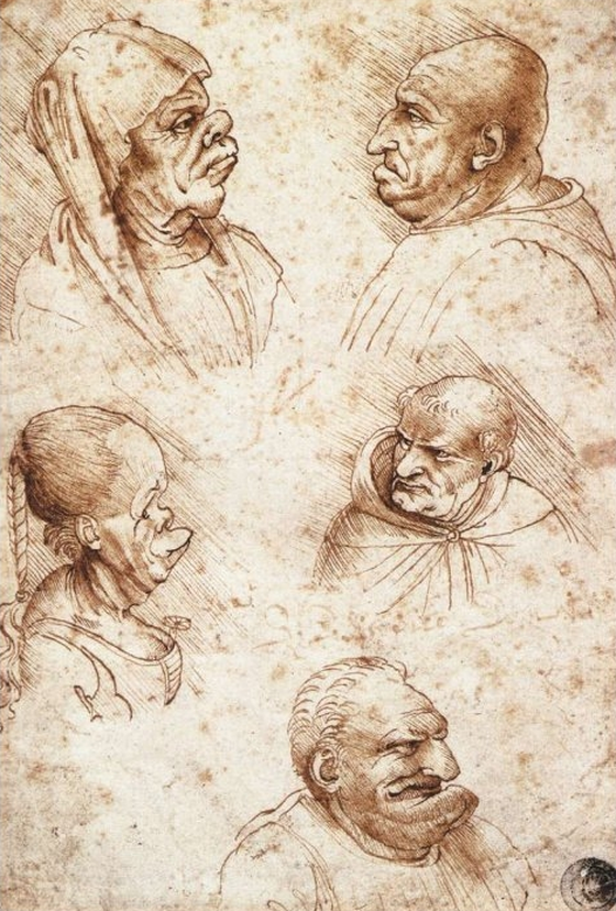 Five caricatures