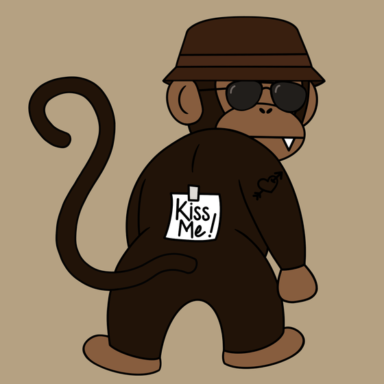 Kiss Me Monkey #1398