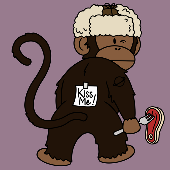 Kiss Me Monkey #7449